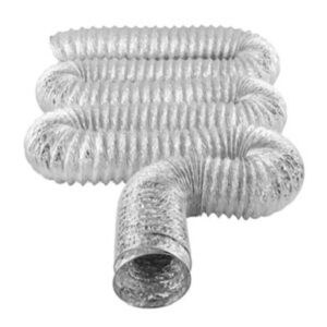 IMPERIAL Aluminum Flexible Foil Duct 4 Inch X 240 Inch 20 Ft Gen Purpose Venting